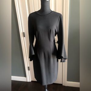 Antonio Melani Black Ponte Knit Dress Size 6